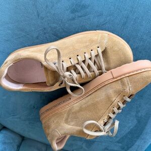 Birkenstock Olive Green Suede Athletic Shoes